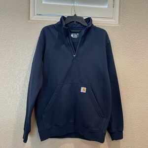 Carhartt Loose Fit Midweight Quarter Zip Mock Neck Sweatshirt w/ Corporate Logo